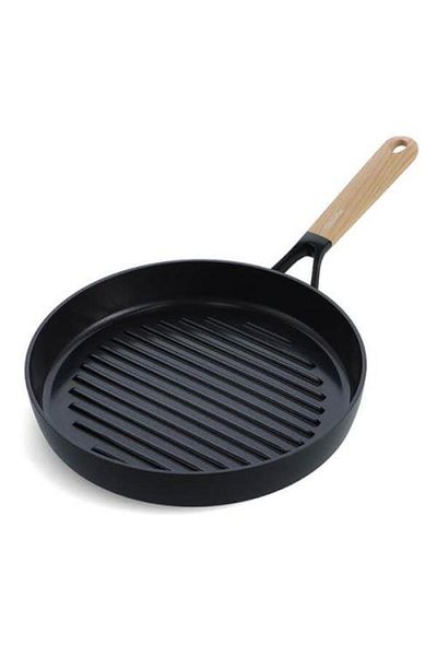 Greenpan Eco Smartshape 28cm - Oak Handle Look Round Grill Pan