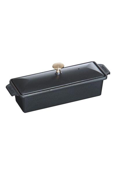 STAUB طبق خبز الكيك من الحديد الزهر مع غطاء / ترين 30 × 11 سم -405095750