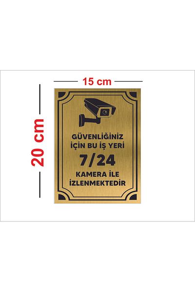 sıradışıhediyem This Works Place Is Monitored 24/7 with Camera