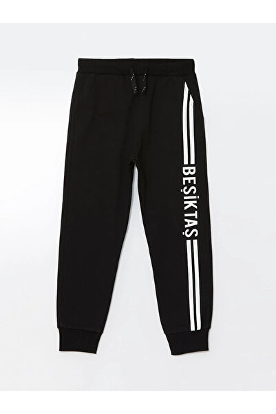 LC Waikiki LCW Παιδικό Μαύρο Ελαστικό Μέσης Αγόρι Jogger Φούτερ