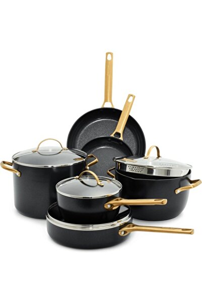 Greenpan Padova Reserve Siyah 10 Parça Tencere Seti