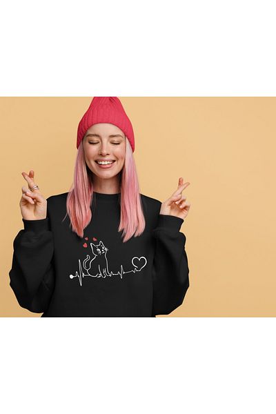 MAGORS STIL-X BICICLETA GOLIER 3 FIRE PENTRU ÎNDRĂGOSTIȚI IMPRIMAT STANDARD FIT SWEATSHIRT