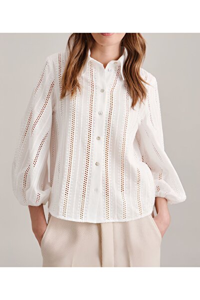 ozze butik Uzun Kollu Kadın Poplin Gömlek