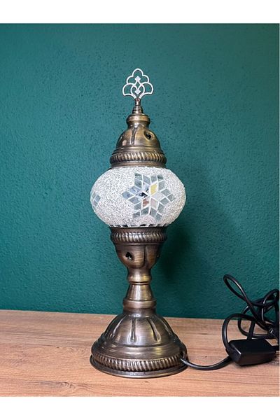 Tuana Trend Mosaic Table Lamp - Special Production, Compatible with Lampshade E14 Bulb Type