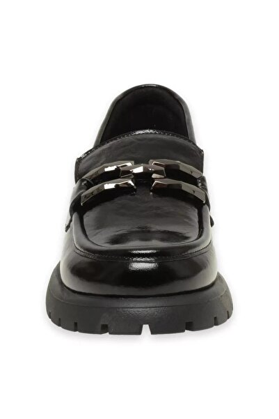 Mammamia MAMMAMİA 24KA-3235 KALIN TABAN KADIN DERİ LOAFER AYAKKABI