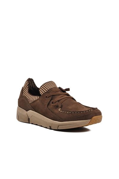 AYAKMOD Brown Nubuck Genuine Leather Men's Casual Shoes