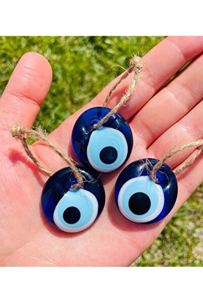 312 KONSEPT 6 قطع من الخرز الزجاجي المثقوب مقاس 3 سم لتزيين الخشب