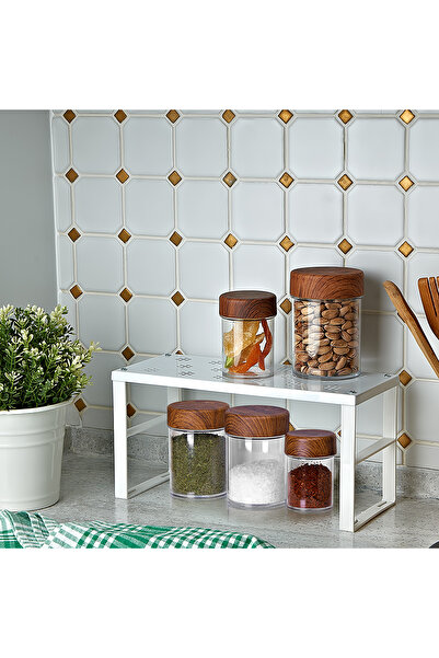 Dükkanönü Ντουλάπι κουζίνας από ανοξείδωτο μέταλλο 6 τμχ - Οργανωτής ραφιών, κατσαρόλες για πιάτα και φλιτζάνια ORG-02