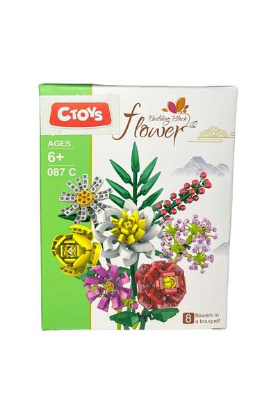 Ceren كتلة صغيرة CTOY - 76032 نمط زهرة روزا متعددة الألوان