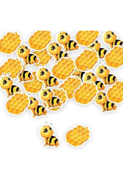 Parti Dükkanım Arı Temalı Masa Konfetisi 30 Adet