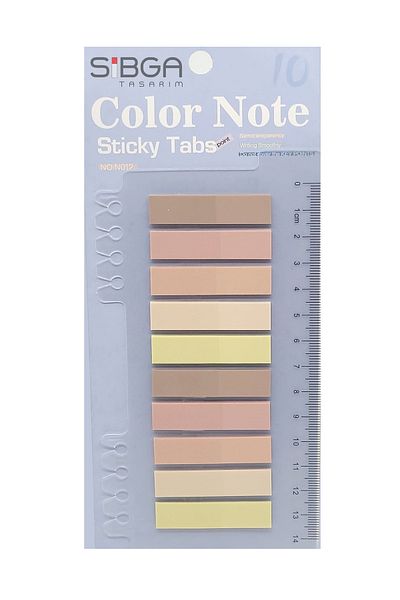 sibga tasarım Transparent Colored Post-It Note Paper - 200 Sheets Bookmark Sticker