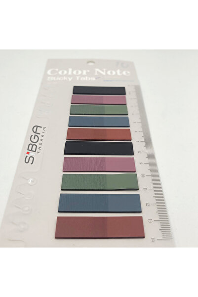 sibga tasarım Şeffaf Renkli Postit Post-it Post It. Kitap Ayracı Ayraç Postit Sticker Not Kağıdı 200 Yaprak