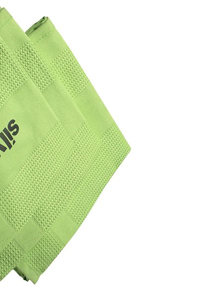Silver Microfiber 3-Piece Decorative Glass Cloth 42x68cm - Green