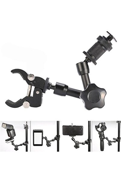Tianya 7" Inç Magic Arm Sihirli Kol Super Crab Clamp Kelepçe Telefon Tutucu