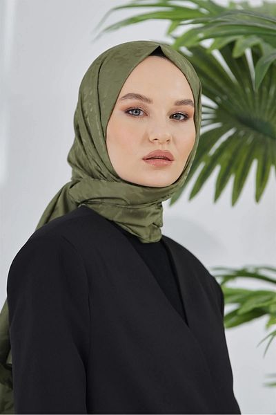 Sima شال لوريان جاكار لأقدام الغراب - كاكي