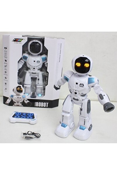 mavi su dünyası Büyük Uzaktan Kumandalı Beyaz Robot - Mavi Su Dünyası