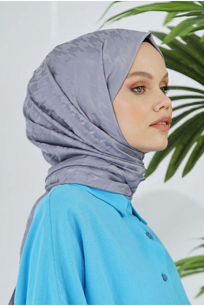 Sima لوريان مدخن - وشاح جاكار لأقدام الإوزة