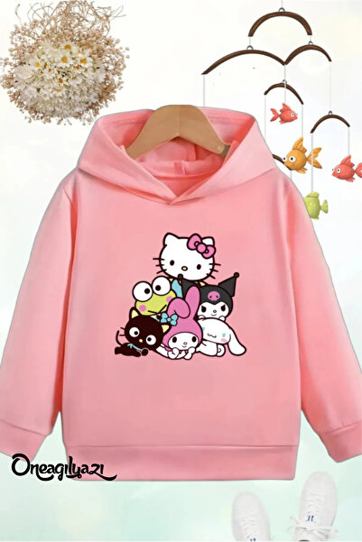 oneagılyazı KUROMİ MY MELODY HELLO KITTY ÇOCUK SWEATSHİRT HOODİE