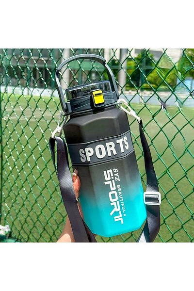 NegroBox Sport 1600ml Sippy Water Flask with Lockable Hanger