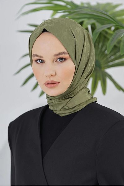 Sima شال لوريان جاكار لأقدام الغراب - كاكي