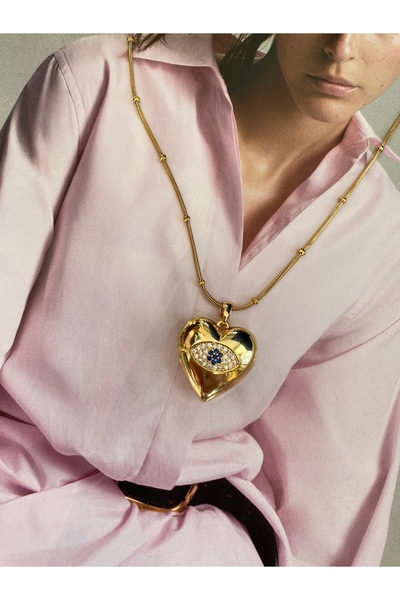 Pinery Jewels قلادة من الفولاذ المقاوم للصدأ مقاومة للتشويه ومضادة للتشويه مع غطاء قابل للفتح