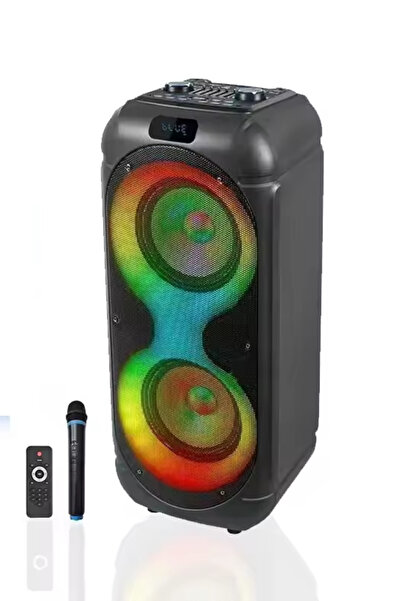 KALİTESENİNLE Ks Party Box Büyük Boy Bluetooth Hoparlör Rgb Işıklı Mikrofonlu...