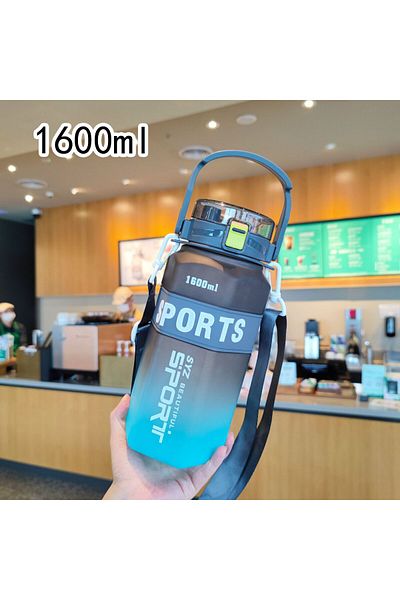 NegroBox Sport 1600ml Sippy Water Flask with Lockable Hanger