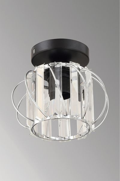 ESSLİGHT Silva Single Plafonier Chandelier (Crystal Stone) Entrance Hall Young Room