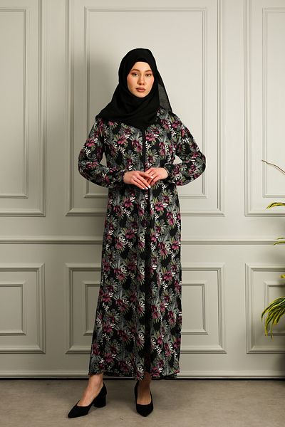 Kutay Collection Rochie de rugăciune pentru hijab pentru femei cu fermoar