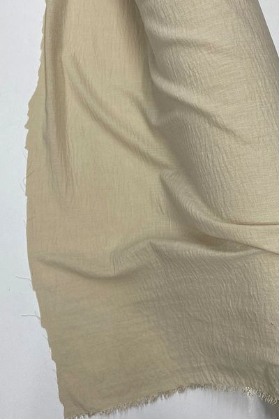 Royaleks Linen Fabric - Organic Fabric - Curtain Fabric - Thin Linen - Fabric Cover for Clothes Beige 80