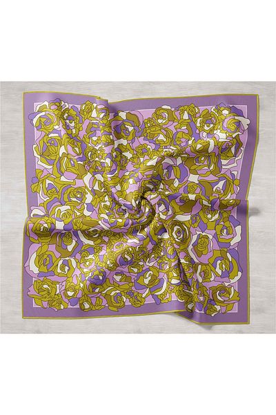 SİLKHOMEE 17 Twill Silk Scarf 11434