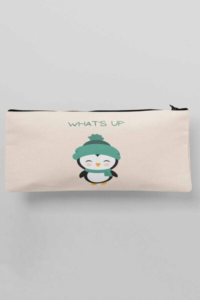 qoeuyl boutique Пінгвін з кумедним малюнком - милий набір косметички, пенал і...