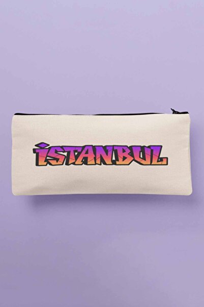 qoeuyl boutique Сумка для косметики з принтом графіті, пенал, гаманець