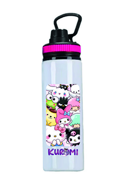 DKDZ SHOP Kuromi Printed Water Bottle - 850Mlt - 056