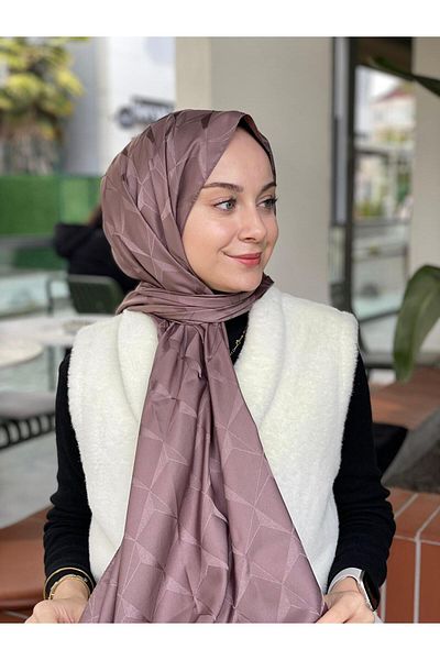 Loryan Μινκ Loryan Scarf Flush Jacquard Cupra Σάλι