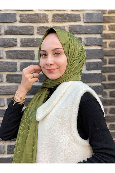 Loryan HAKİ Loryan Σκάρφ Jacquard Karmen Σάλι