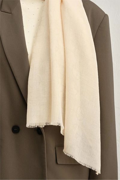 Armine 04 Wool-Cotton Shawl 1001
