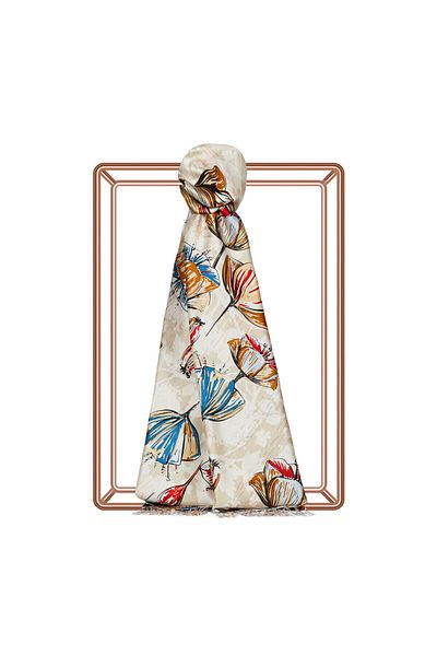 ipekevi BEJ Ipekevi Silk Shawl 7797