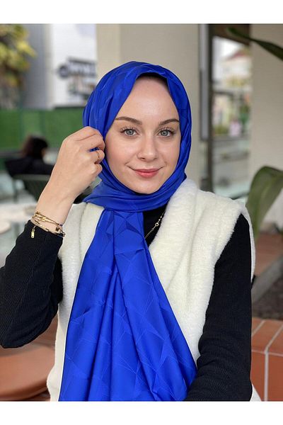 Loryan Saks Loryan Scarf Fluff Jacquard Cupra Σάλι