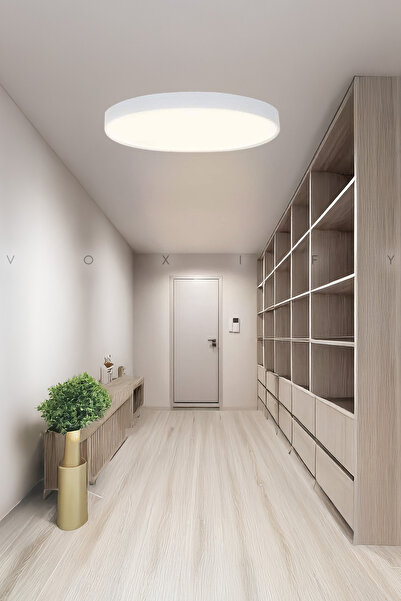 Voxify Modern Ledli Avize Tavana Sıfır Salon Mutfak Oturma Odası Avize Panel Light 6400k Beyaz Işık