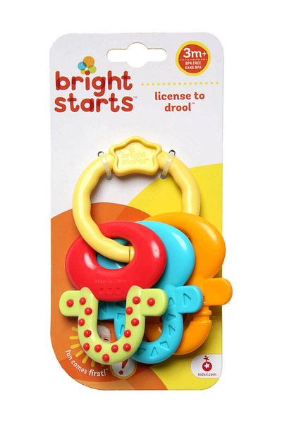 Bright Starts ترخيص لدروب سلسلة المفاتيح واقي الفم