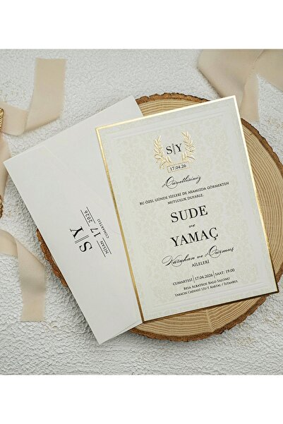 ERDEM EKONOM 50 Adet Düğün, Nişan, Nikah Davetiyesi, Baskı Hariçtir 192641