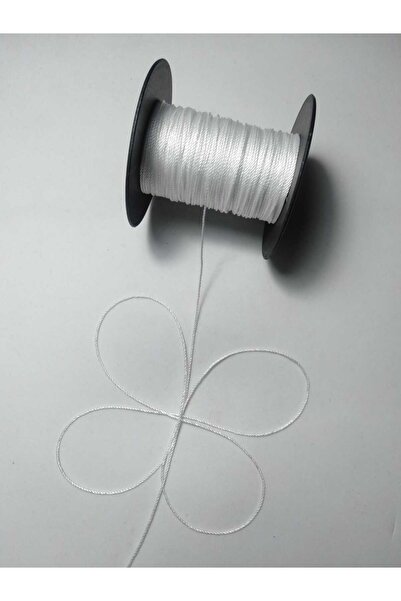 Eskişehir hobi sanat Κορδόνι Τσόκερ 0,8 Χιλιοστά 25 Μέτρα Λευκό Χρώμα