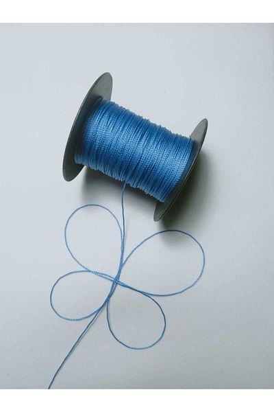 Eskişehir hobi sanat 50 de metri Snur pentru mărgele de rugăciune albastru marin - 0,8 mm culoare