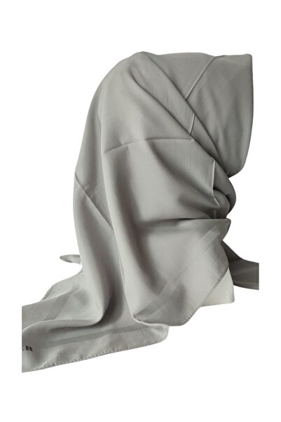 Aker Gray Plain Cotton Scarf 972