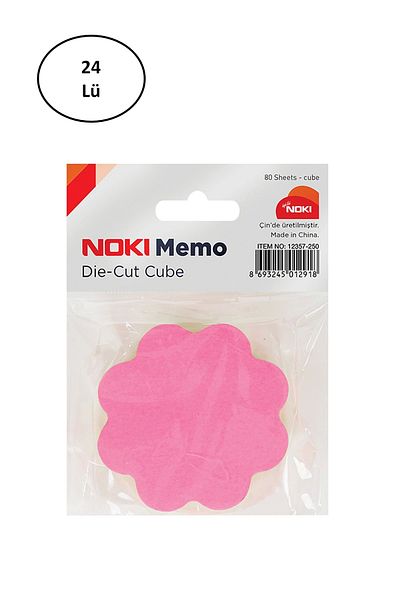 Noki 5 Colored Flower Shaped Memo Note Paper - 80 Sheets