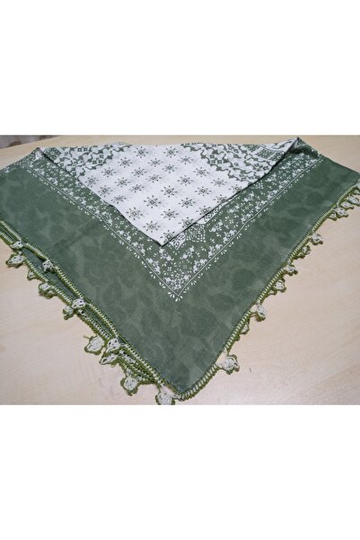 hoaryage El  Emeği Mekik ve Tığ Oyalı Yazma ,Tülbent Yemeni, Fular ,4 Kenar o...