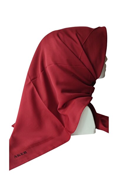 Aker Red Plain Cotton Scarf 941