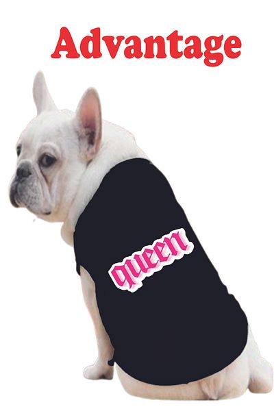 Advantage Cat and Dog Outfit Athlete Advantage Black Printed Dog Athlete