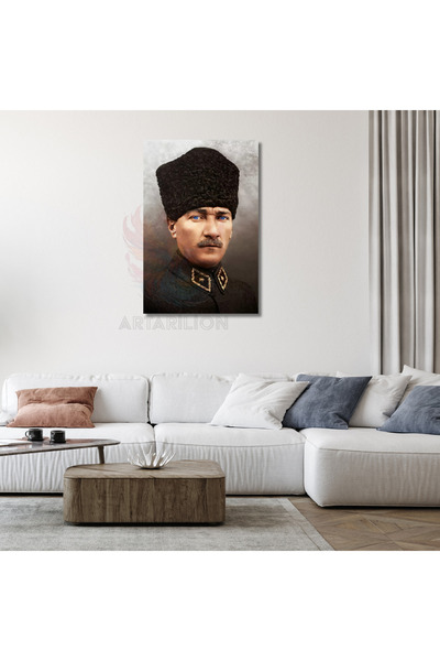 Artarilion Atatürk Portresi Kanvas Tablo Atatürk Temalı Duvar Dekoru Ev Ofis ...
